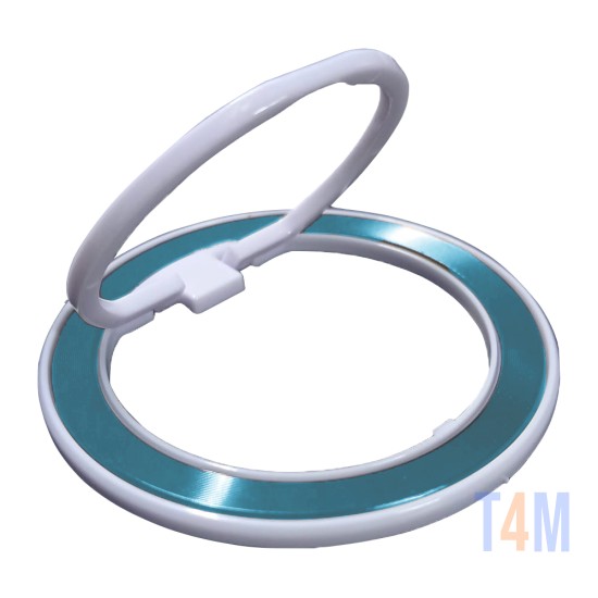 Ring Bracket for All Smartphones 360° Rotation Sea Green/White